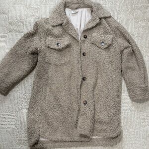 Cozy Sherpa Jacket in Tan